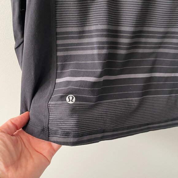 Lululemon Soft Jersey 1/2 Zip Long Sleeve Activewear T-Shirt Black Medium - Picture 7 of 7